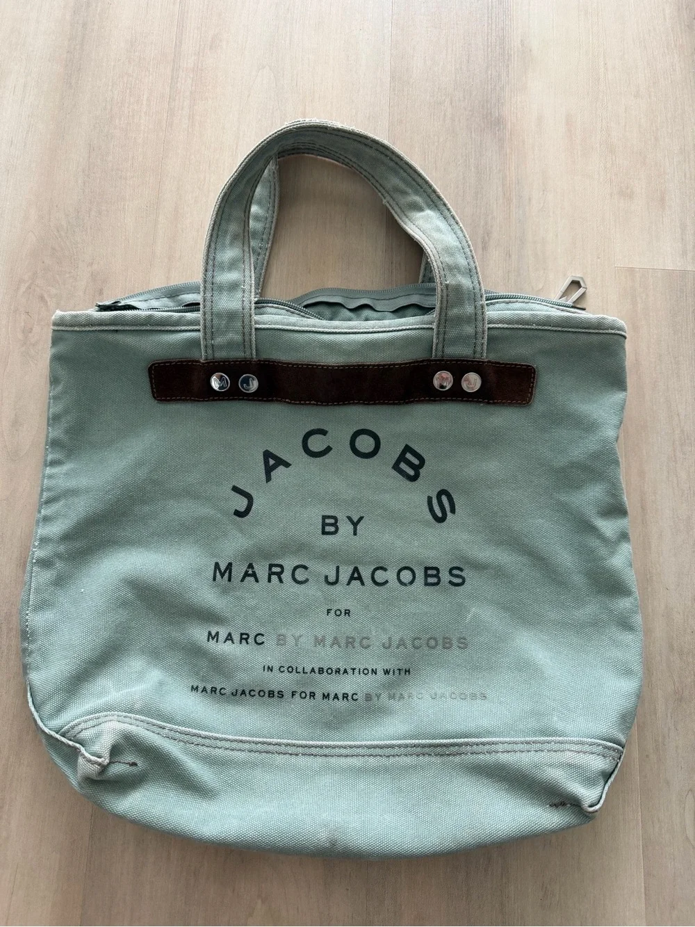 Marc Jacobs Green Canvas Tote Vintage